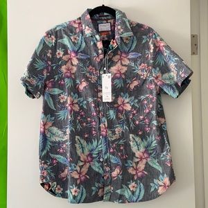 NWT Denim & Flower button down shirt